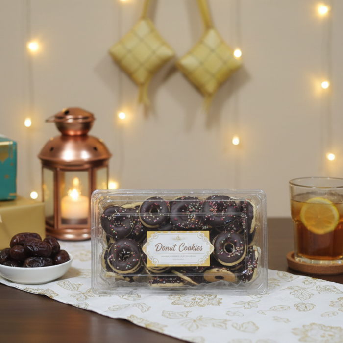 🍩🍫✨ KUE KERING DONUT COKELAT – 500 GRAM ✨🍫🍩